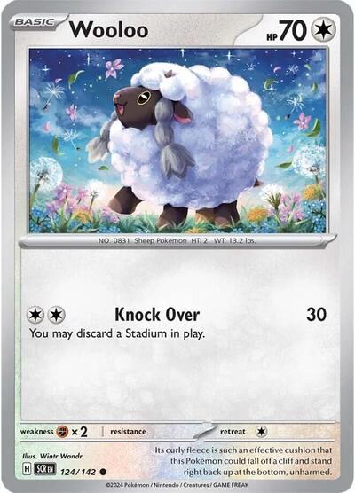 Wooloo (SV07: Stellar Crown) Light Play