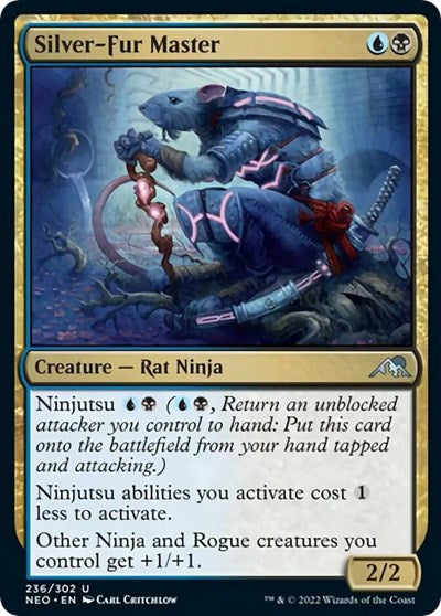 Silver-Fur Master (Kamigawa: Neon Dynasty) Light Play Foil