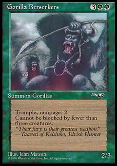 Gorilla Berserkers (Mouth Open) (Alliances) Medium Play
