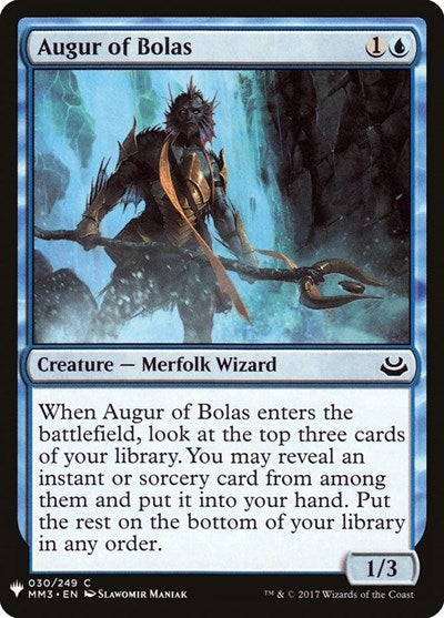 Augur of Bolas (Mystery Booster) Light Play
