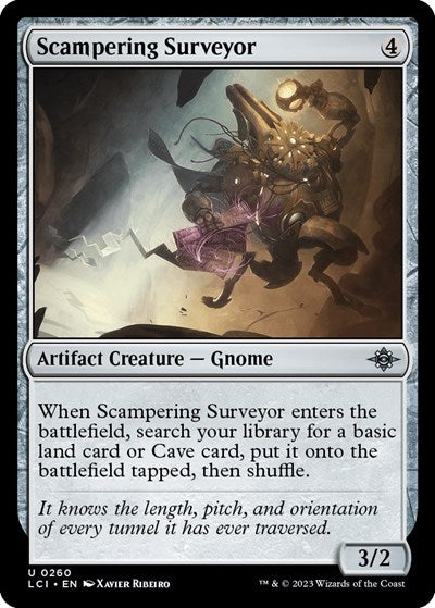 Scampering Surveyor (The Lost Caverns of Ixalan) Light Play Foil