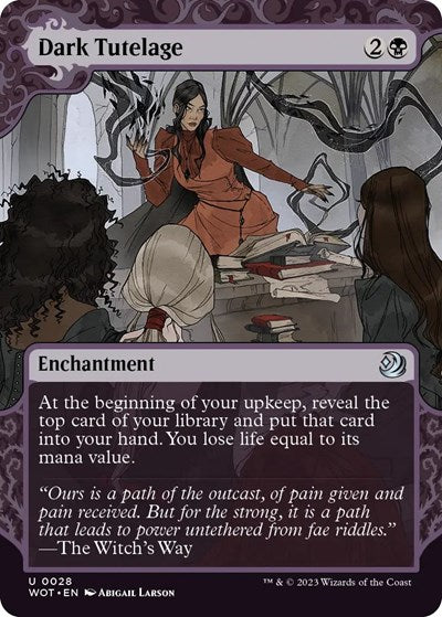 Dark Tutelage (Wilds of Eldraine: Enchanting Tales) Light Play