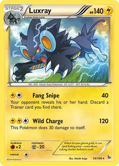 Luxray (XY - Flashfire) Damaged / Poor