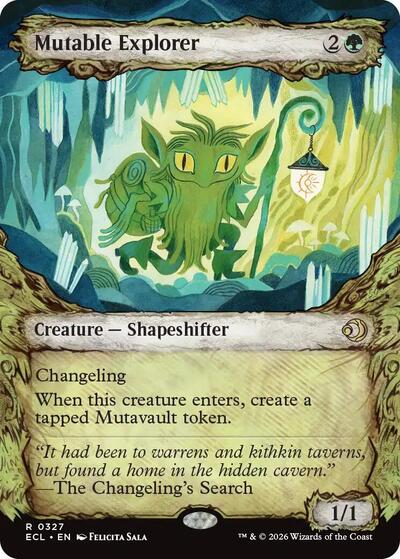 Mutable Explorer (Showcase) (Lorwyn Eclipsed) Light Play Foil