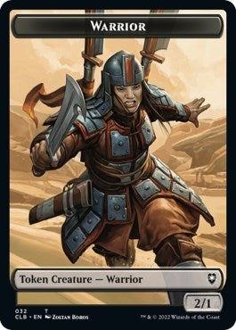 Warrior / Inkling Double-sided Token (Commander Legends: Battle for Baldur's Gate) Light Play
