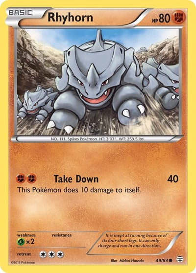 Rhyhorn (Generations) Medium Play