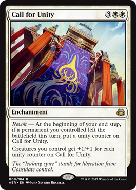 Call for Unity (Aether Revolt) Light Play