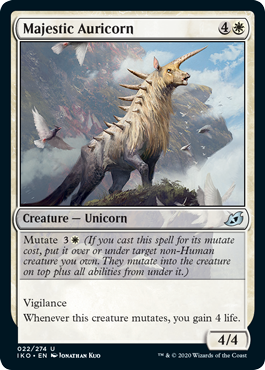 Majestic Auricorn (Ikoria: Lair of Behemoths) Light Play Foil