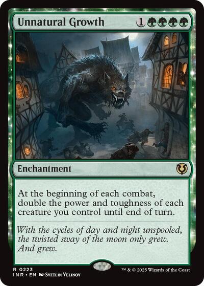 Unnatural Growth (Innistrad Remastered) Light Play