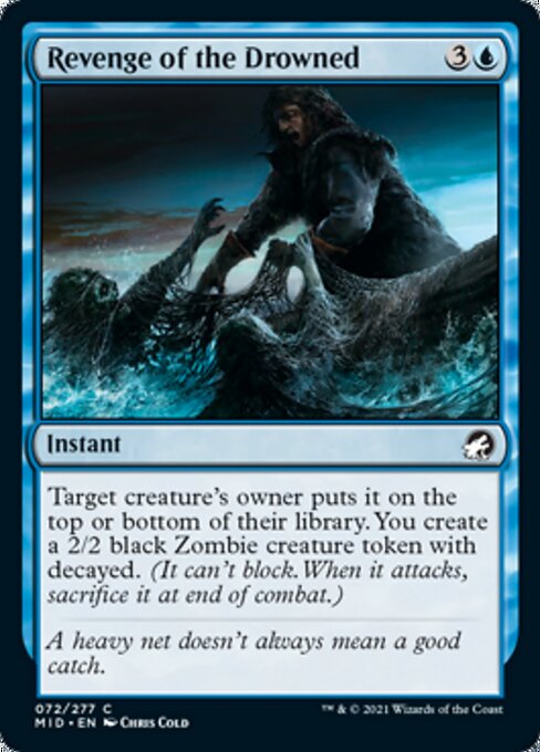 Revenge of the Drowned (Innistrad: Midnight Hunt) Light Play