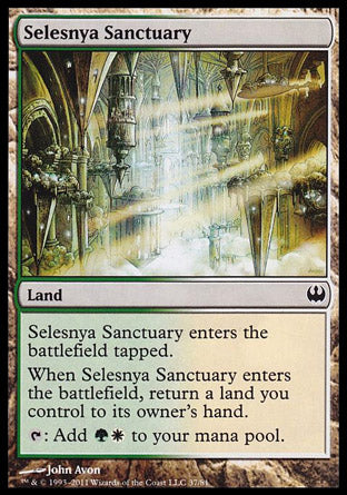 Selesnya Sanctuary (Duel Decks: Knights vs Dragons) Light Play