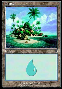 Island (335) (Invasion) Heavy Play