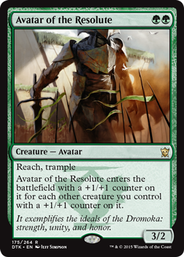 Avatar of the Resolute (Dragons of Tarkir) Heavy Play