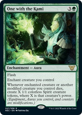 One with the Kami (Commander: Kamigawa: Neon Dynasty) Light Play