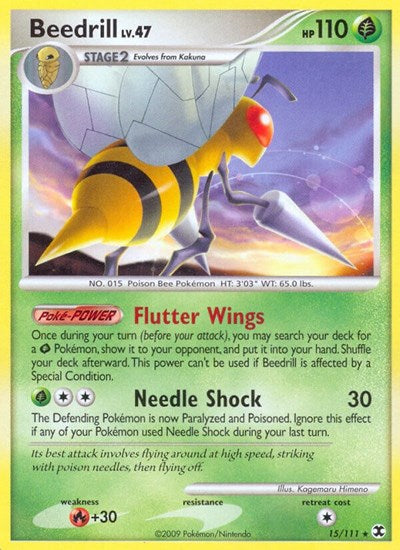 Beedrill (Rising Rivals) Heavy Play Reverse Holofoil