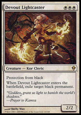 Devout Lightcaster (Zendikar) Light Play
