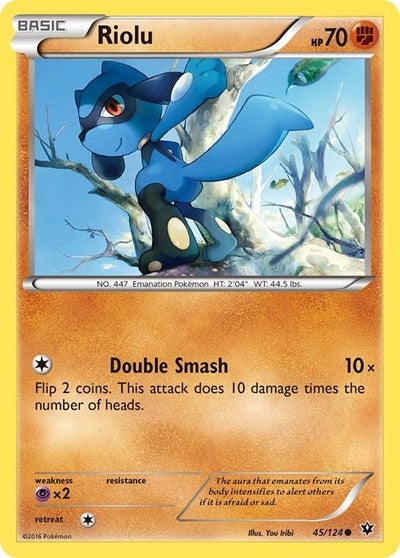 Riolu (45) (XY - Fates Collide) Medium Play