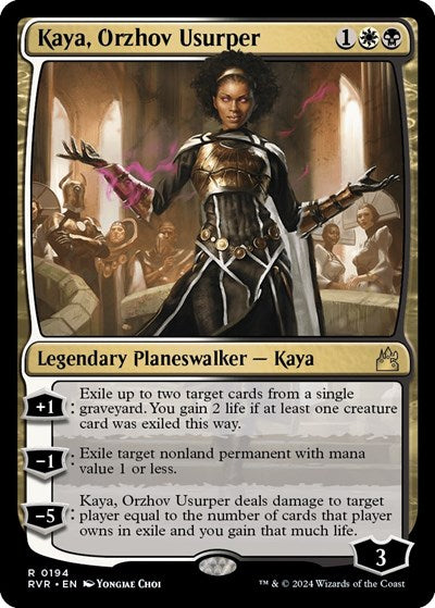 Kaya, Orzhov Usurper (Ravnica Remastered) Light Play Foil
