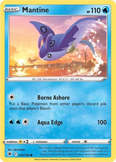 Mantine (SWSH10: Astral Radiance) Light Play