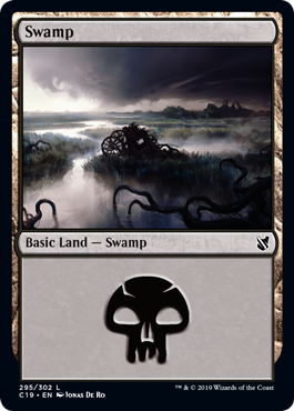 Swamp (295) (Commander 2019) Light Play