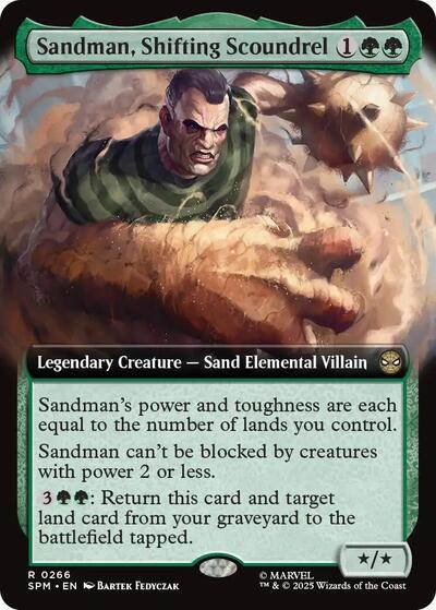 Sandman, Shifting Scoundrel (Extended Art) (Marvel's Spider-Man) Light Play