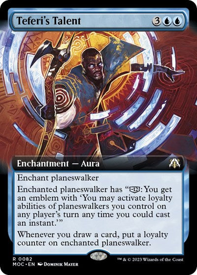 Teferi's Talent (Extended Art) (Commander: March of the Machine) Light Play