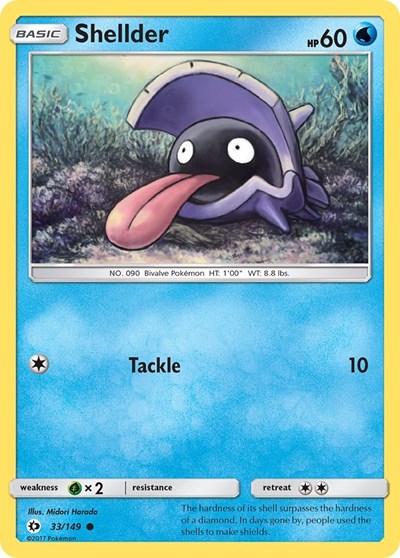 Shellder (SM Base Set) Medium Play