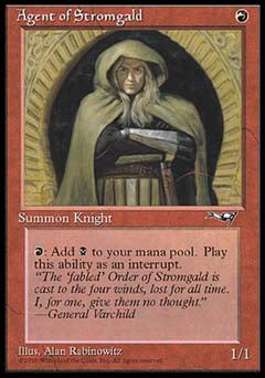 Agent of Stromgald (Crossed arms) (Alliances) Medium Play