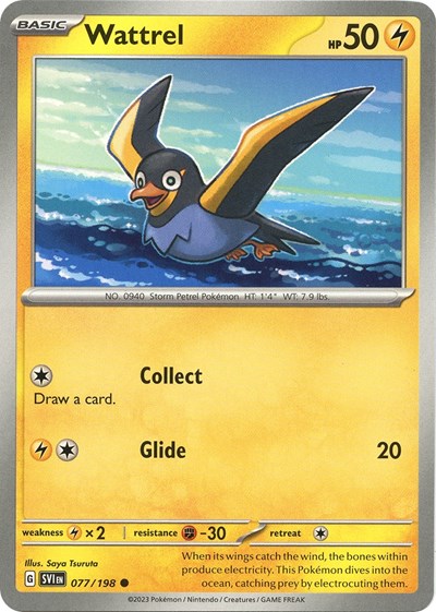 Wattrel - 077 (Scarlet and Violet: Base Set) Light Play