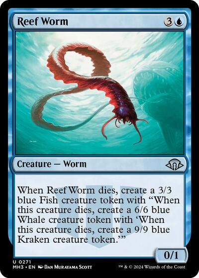 Reef Worm (Modern Horizons 3) Medium Play