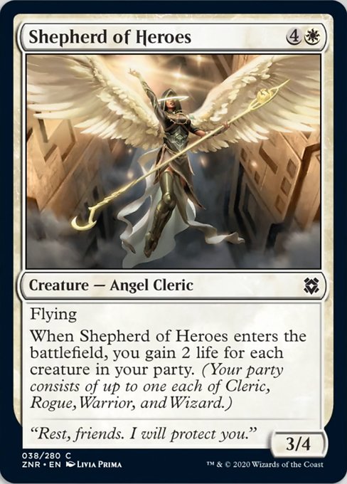Shepherd of Heroes (Zendikar Rising) Light Play