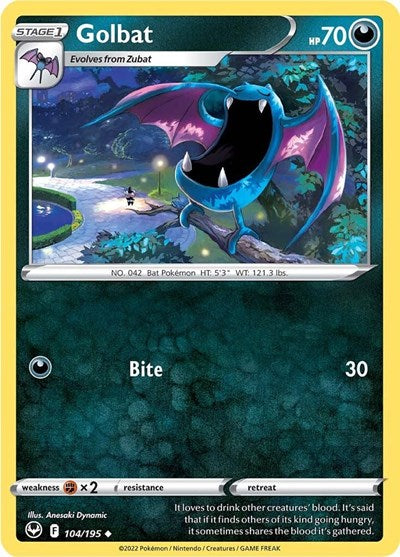 Golbat (SWSH12: Silver Tempest) Light Play