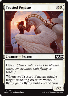 Trusted Pegasus (Magic 2020 Core Set) Light Play