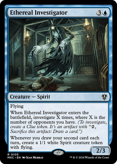Ethereal Investigator (Commander: Murders at Karlov Manor) Light Play