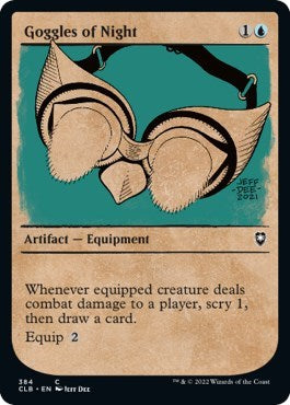 Goggles of Night (Showcase) (Commander Legends: Battle for Baldur's Gate) Medium Play