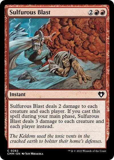 Sulfurous Blast (Commander Masters) Light Play