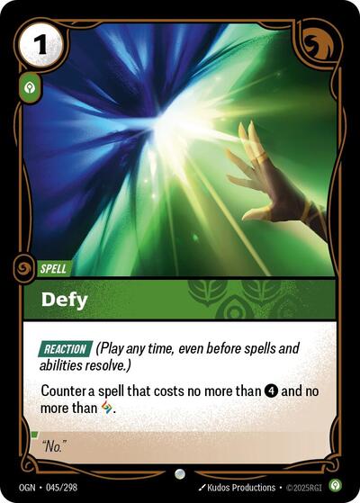 Defy (Origins) Light Play