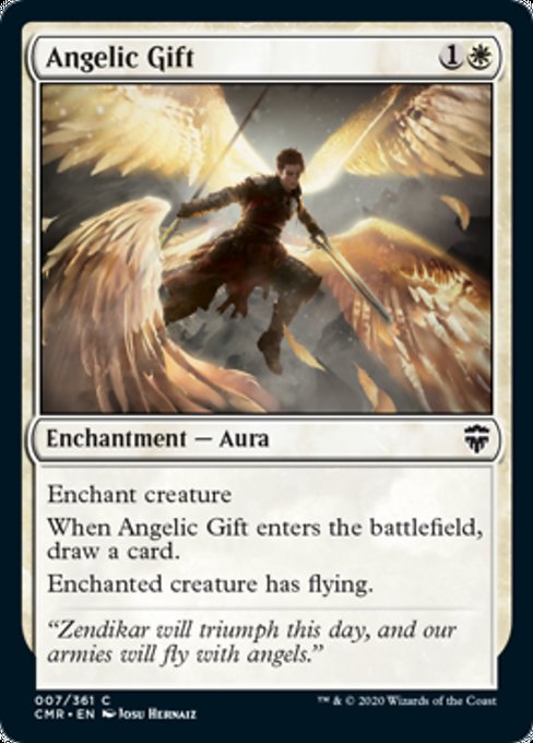 Angelic Gift (Commander Legends) Light Play