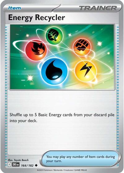 Energy Recycler (SV10: Destined Rivals) Light Play