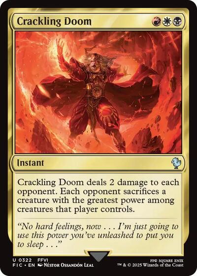 Crackling Doom (Commander: FINAL FANTASY) Light Play