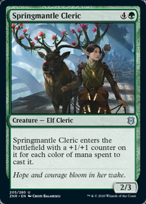 Springmantle Cleric (Zendikar Rising) Light Play