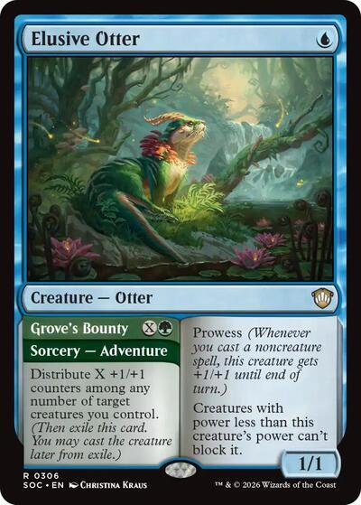 Elusive Otter (Commander: Secrets of Strixhaven) Light Play