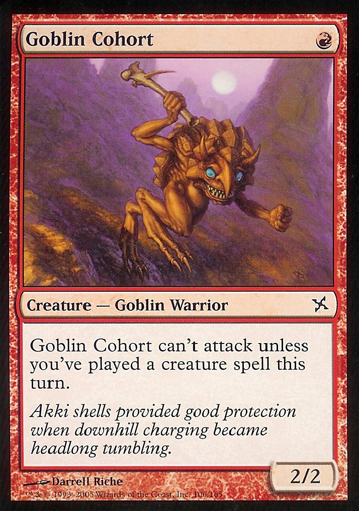 Goblin Cohort (Betrayers of Kamigawa) Light Play