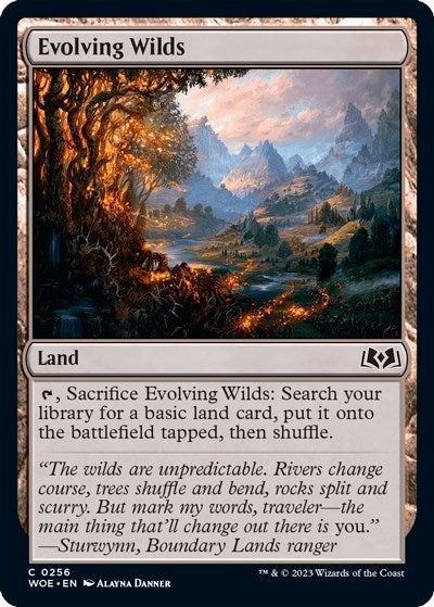 Evolving Wilds (Wilds of Eldraine) Light Play