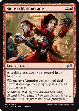 Stensia Masquerade (Shadows Over Innistrad) Light Play