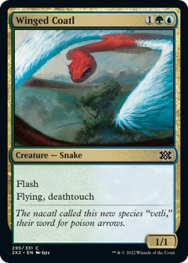 Winged Coatl (Double Masters 2022) Light Play