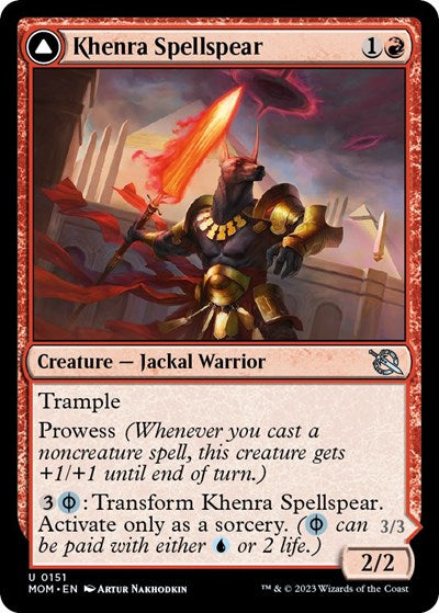 Khenra Spellspear (March of the Machine) Light Play Foil