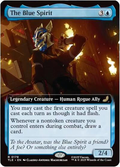 The Blue Spirit (Extended Art) (Avatar: The Last Airbender: Eternal-Legal) Light Play Foil