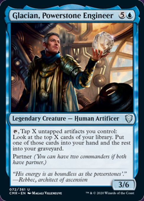 Glacian, Powerstone Engineer (Commander Legends) Light Play