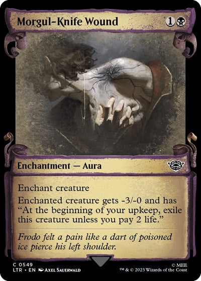 Morgul-Knife Wound (Showcase Scrolls) (Universes Beyond: The Lord of the Rings: Tales of Middle-earth) Light Play Foil